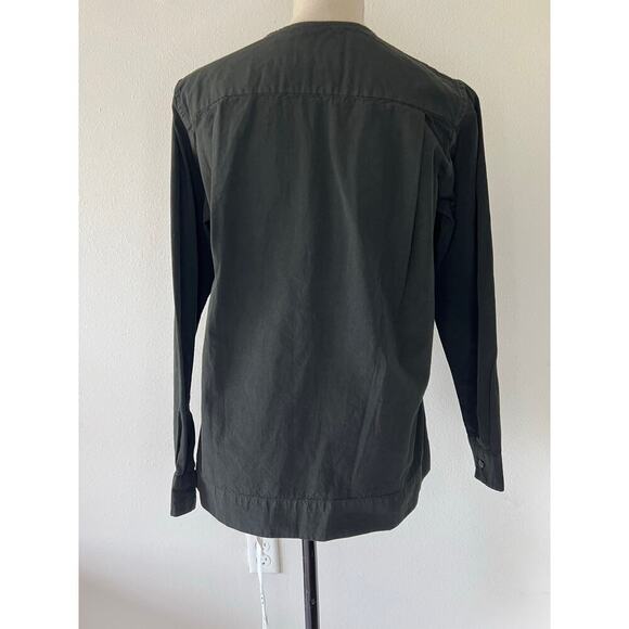 CASEY/CASEY Verger Shirt in Dark Khaki, size XS Minimalist Goth - Picture 6 of 13